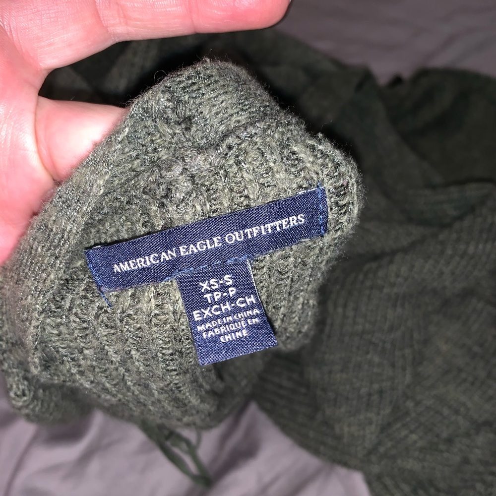 Olive green cardigan